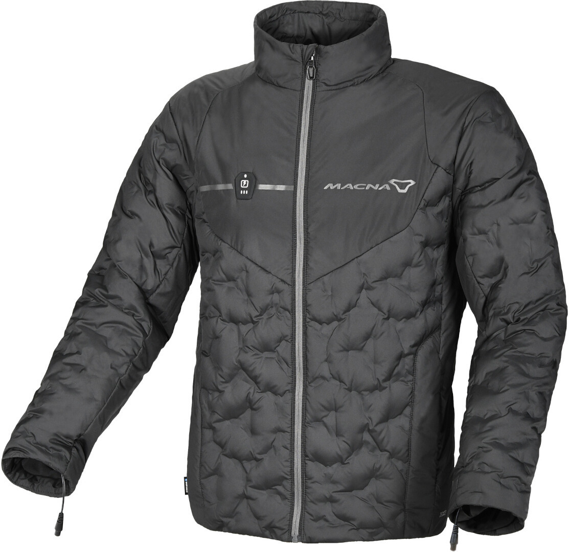 Macna Ascent beheizbare Daunenjacke, schwarz, Größe S für Männer