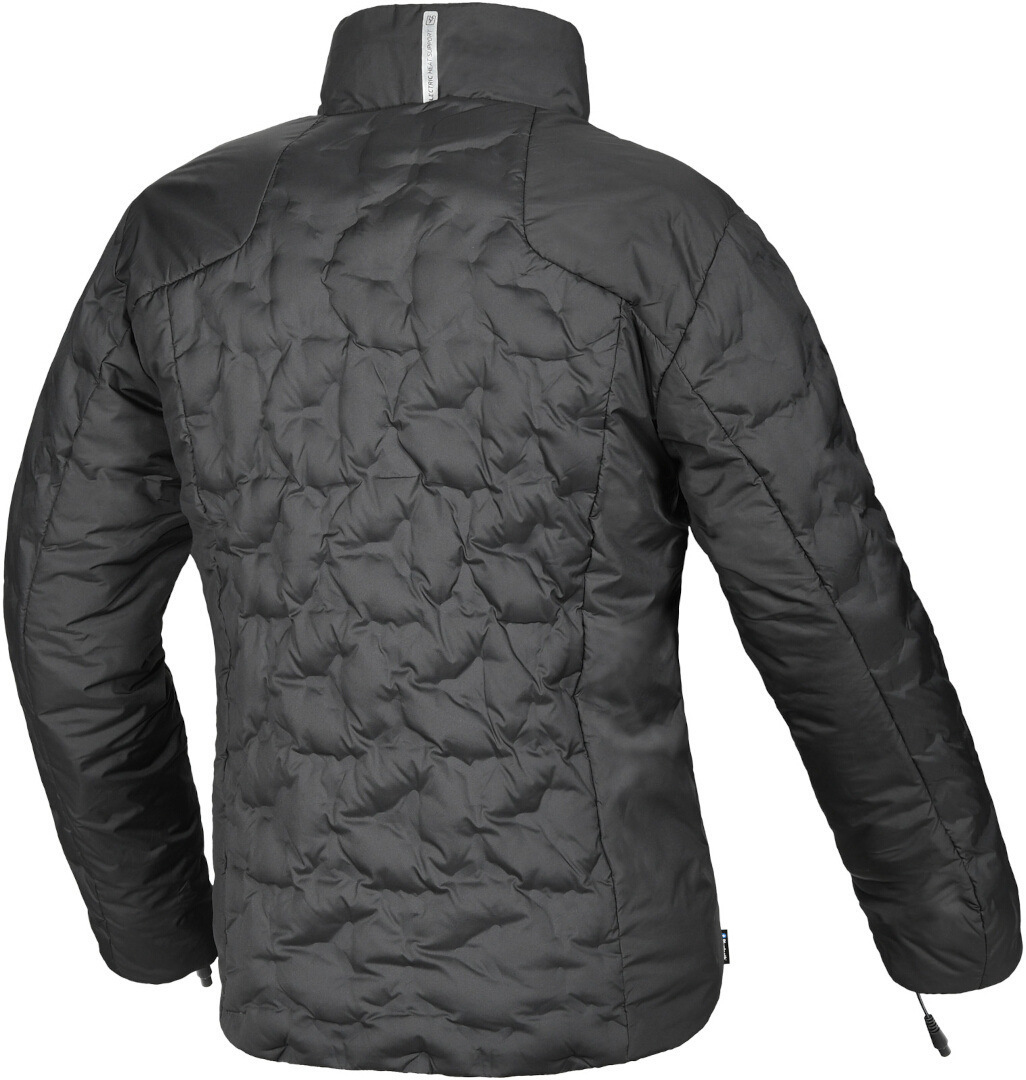 Side view of Macna Ascent heatable Ladies Down Jacket, black, Size L for Women