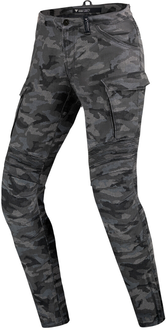 SHIMA Giro 2.0 Camo Pantalon textile de moto pour dames, multicolore, taille 26 pour Femmes