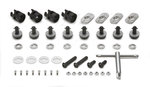 Kit di conversione del portapacchi laterale GIVI in supporto per valigie laterali rapid fitting, per Yamaha Tracer 700 (20-21) Kit di conversione portavaligie laterali