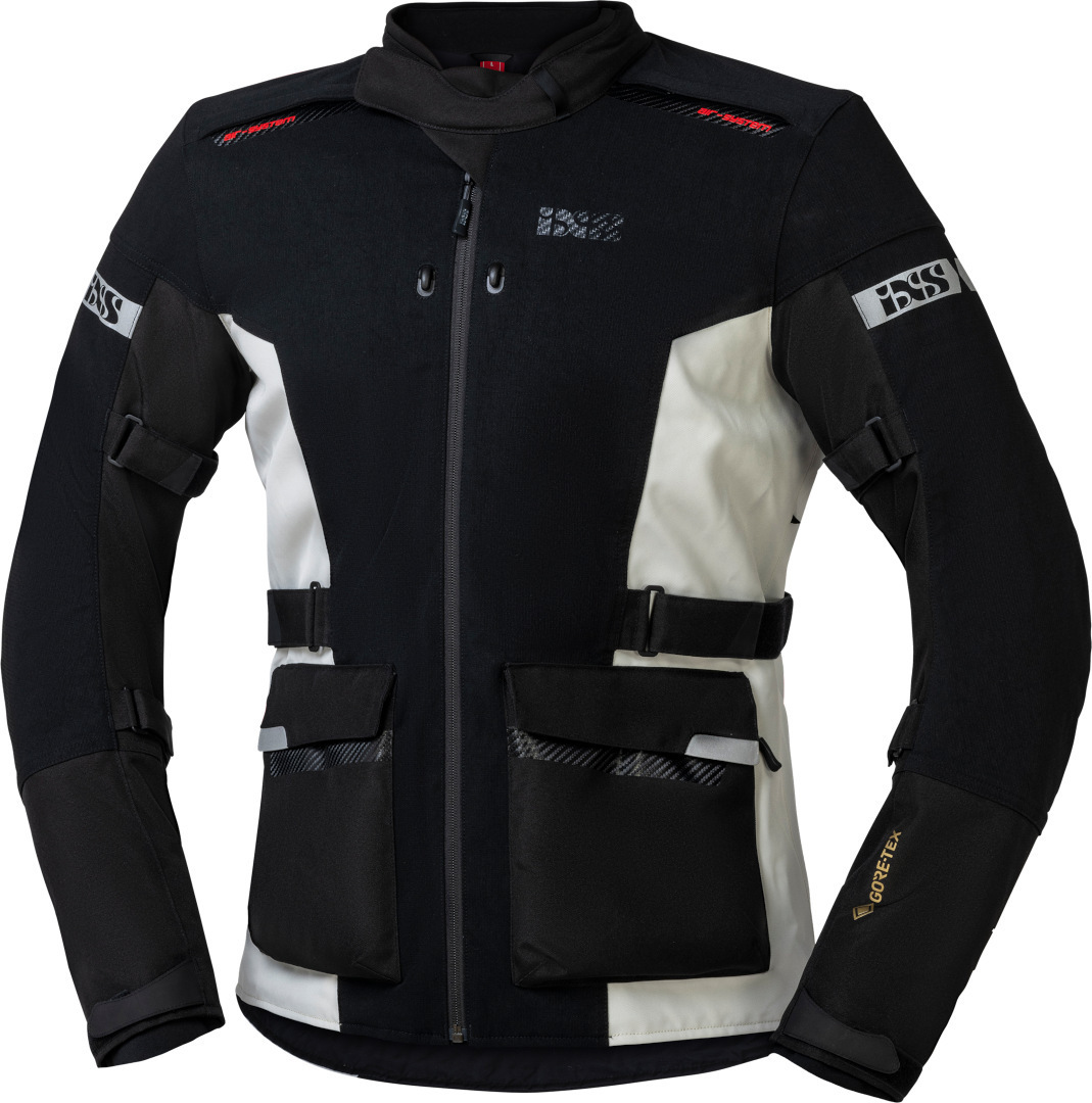 Ixs Horizon-Gtx Motorcycle Textile Jacket, Black-White, Size S For Men