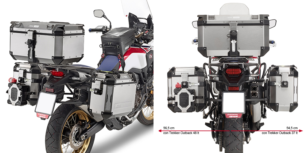 Givi Unisex Tubular Steel Side Case Carrier For Trekker Outback Monokey Case For Honda Models (See Description)