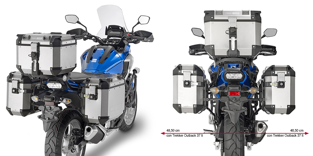 Givi Unisex Tubular Steel Side Case Carrier For Trekker Outback Monokey Cam-Side Case For Honda Models