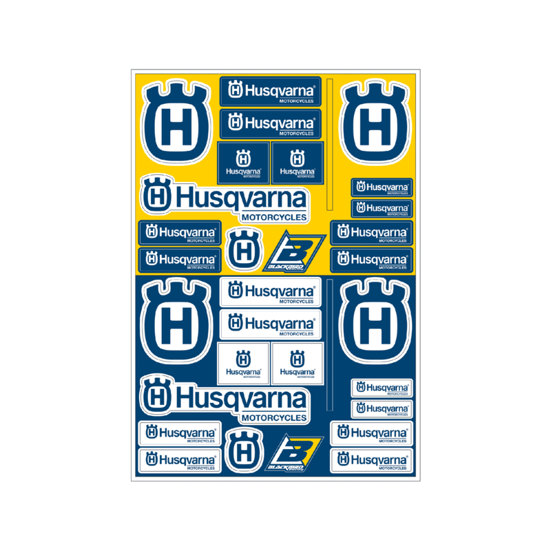 Blackbird Unisex Pvc Stickers Sheet - Husqvarna