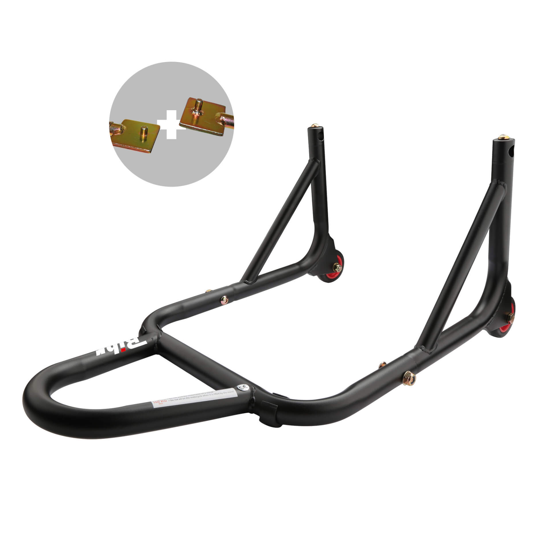 Bihr Support de montage de roue avant PRO 2, support de goupille,