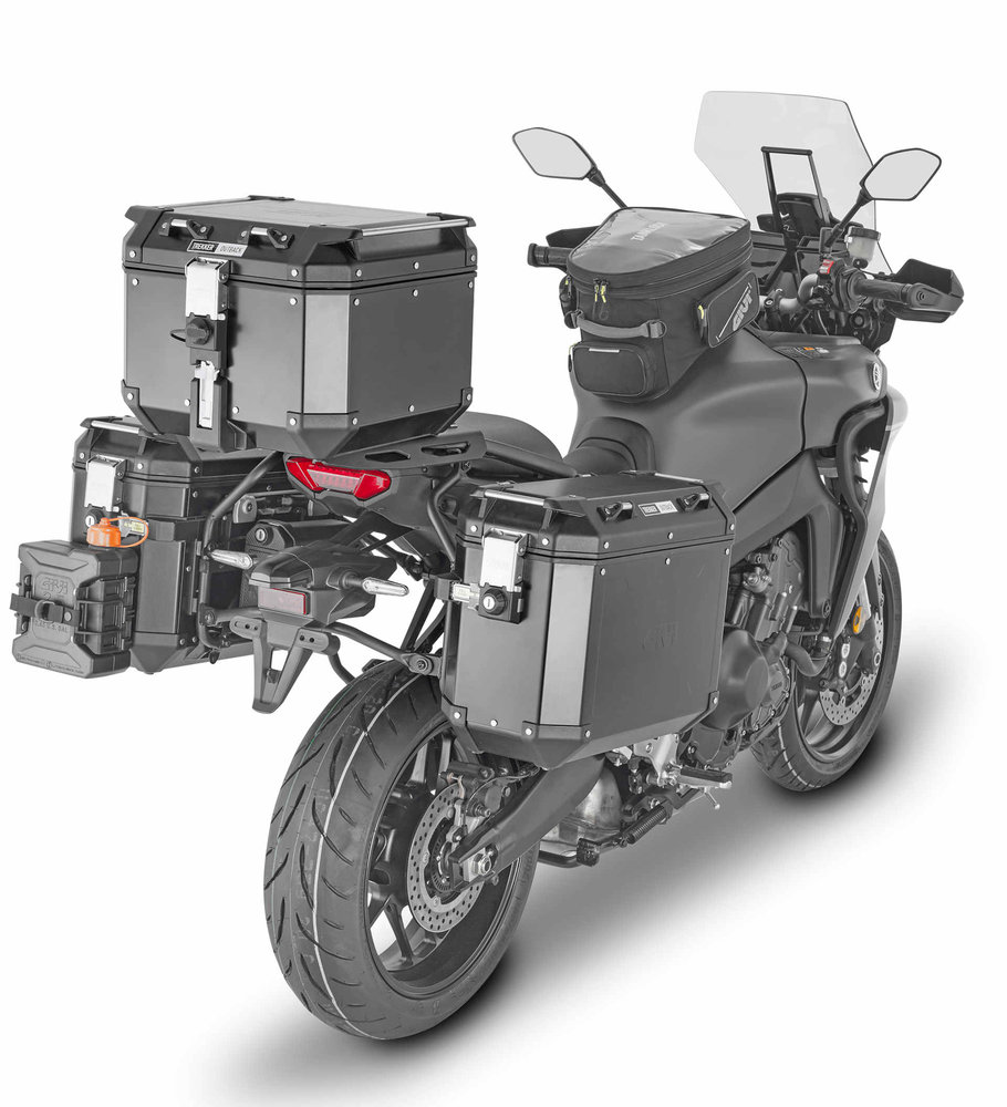 GIVI 侧壳载体 PL 一合一键单钥匙®凸轮适用于雅马哈示踪剂 9 （2021）