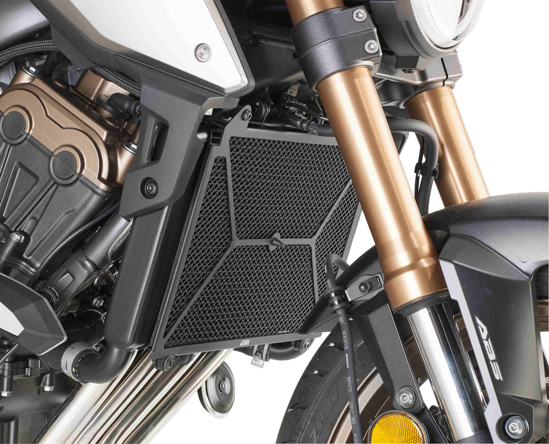 Protection GIVI pour radiateurs à eau et à huile en acier inoxydable, noir pour Honda CB 650 R (19-20)