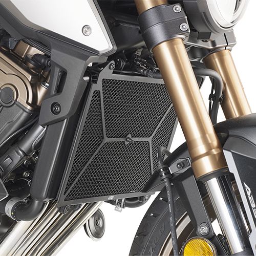 Protection GIVI pour radiateurs à eau et à huile en acier inoxydable, noir pour Honda CB 650 R (19-21)