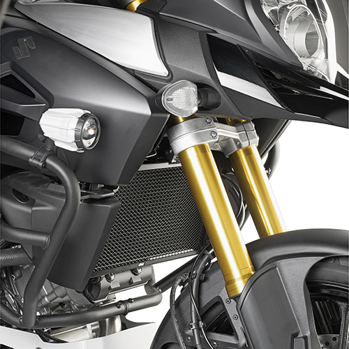Protection GIVI pour radiateurs à eau et à huile en acier inoxydable, noir pour Suzuki DL 1000 V-Strom (14-19)
