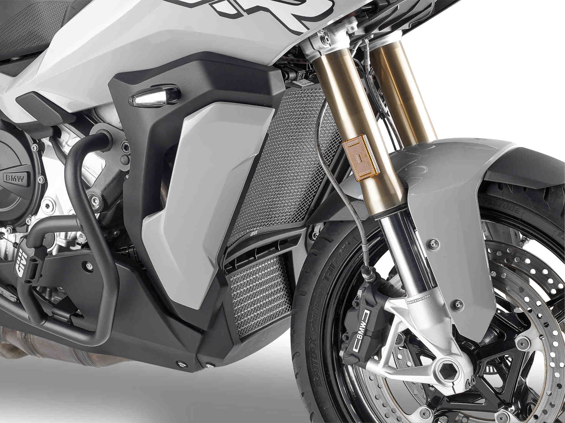 GIVI Protection spécifique pour radiateurs à eau et à huile en acier inoxydable, noir pour les modèles BMW (voir ci-dessous)