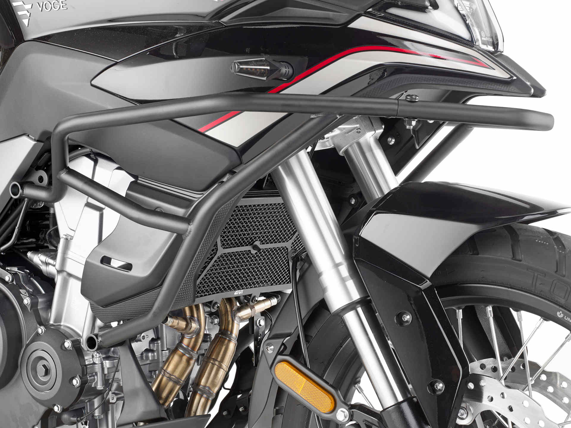 Protection GIVI pour radiateurs à eau et à huile en acier inoxydable, noir pour VOGE Valico 500DS (20-21)