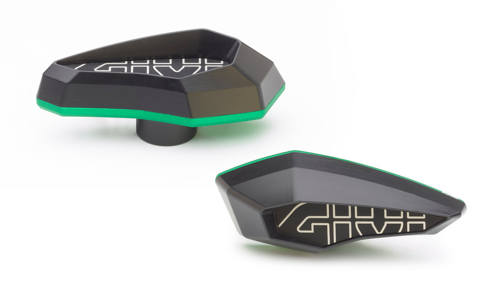 Coussinet de linteau GIVI en polymère renforcé de fibre de verre en aluminium anodisé, vert