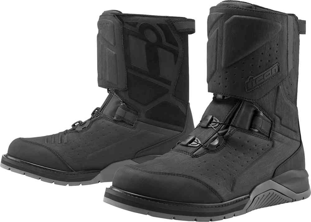 Icon Alcan WP wasserdichte Motorrad Stiefel