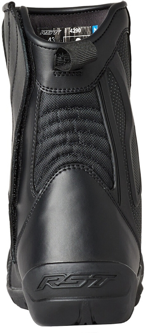 Side view of RST Atlas Mid Motorcycle Boots, black, Size 47 for Men