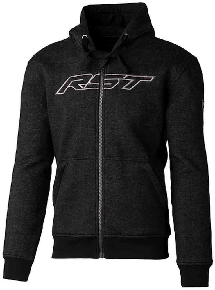 RST Zip Through Logo Sudadera con capucha Zip de motocicleta