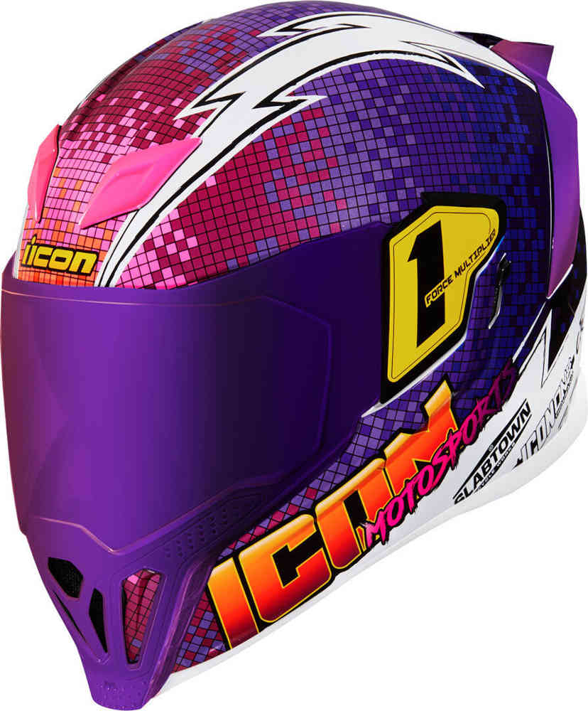 Synthwave store motorcycle helmet