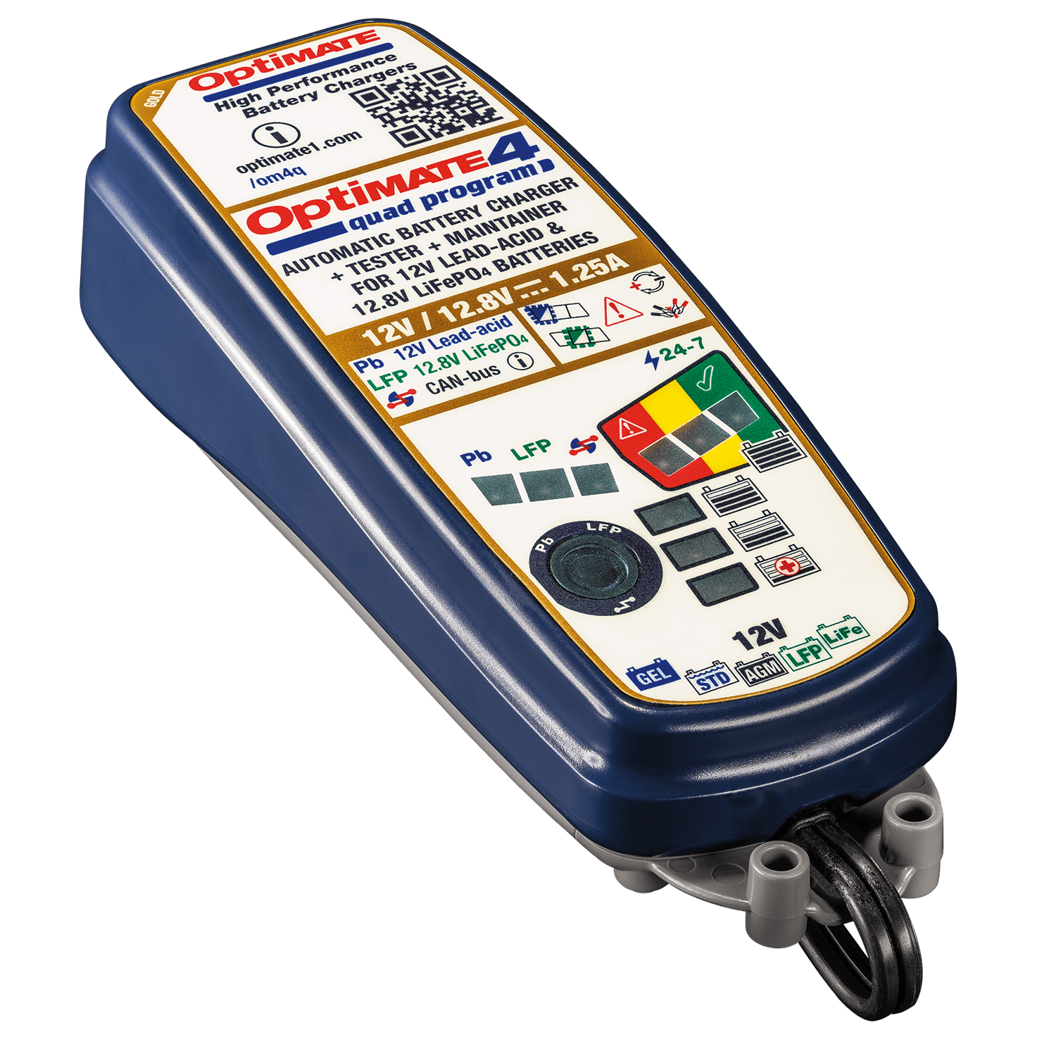 OPTIMATE Chargeur de batterie Optimate 4 QUAD PROGRAM PREMIUM