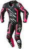 RST Pro Series Evo nero/rosa Airbag One Piece Tuta Moto in Pelle