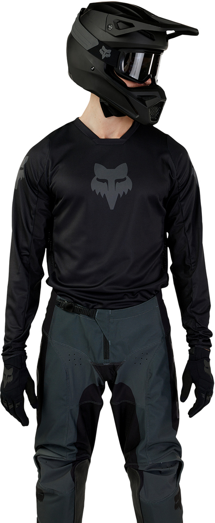 Side view of FOX 180 Blackout 2023 Motocross Jersey, Size 2XL for Men