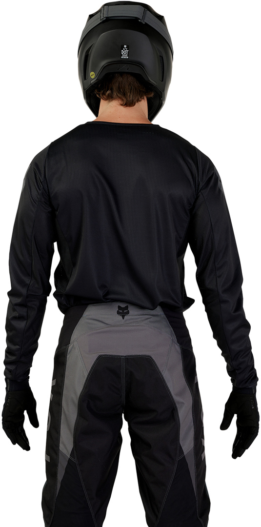 Side view of FOX 180 Blackout 2023 Motocross Jersey, Size 2XL for Men