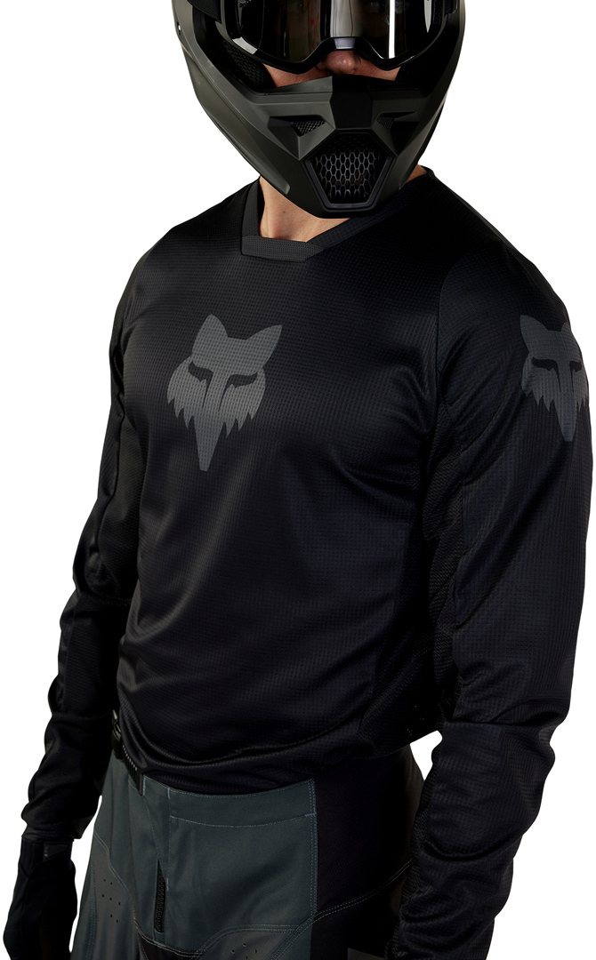 Side view of FOX 180 Blackout 2023 Motocross Jersey, Size 2XL for Men