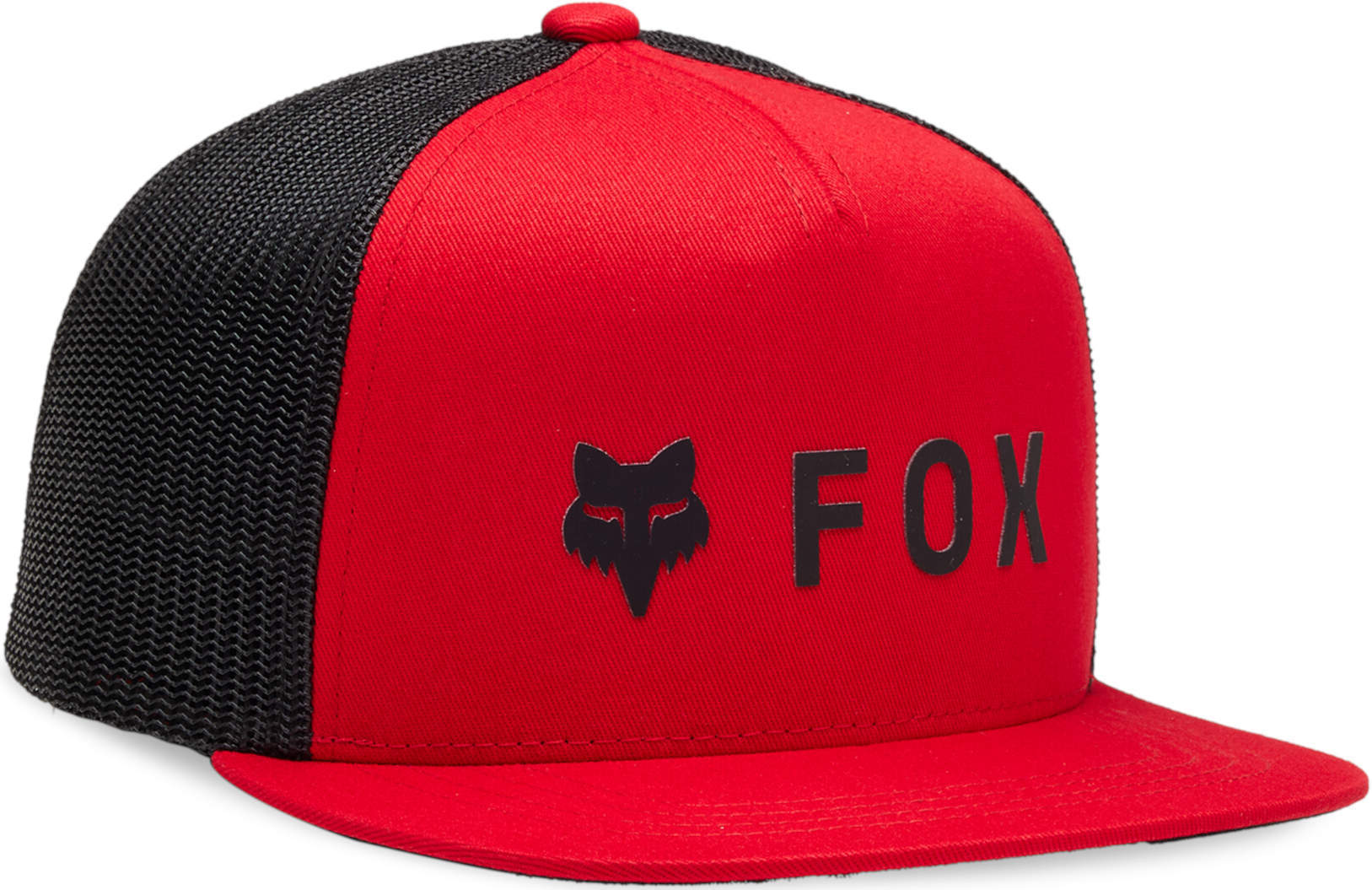 FOX Absolute Mesh Youth Snapback Cap, black-red