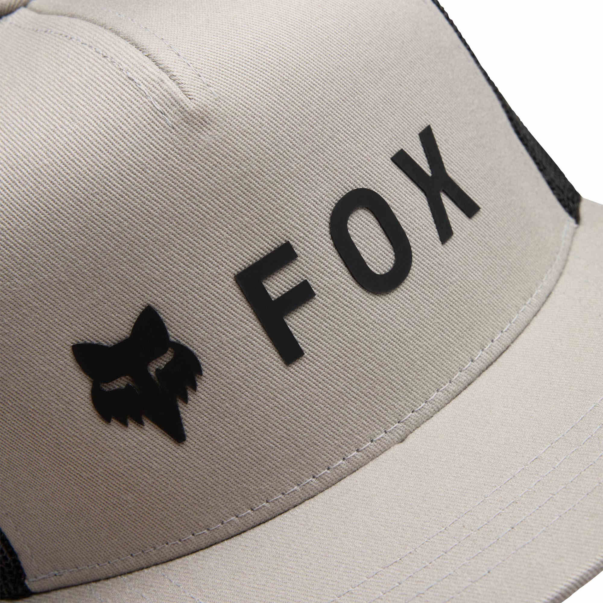 Side view of FOX Absolute Mesh Youth Snapback Cap, beige