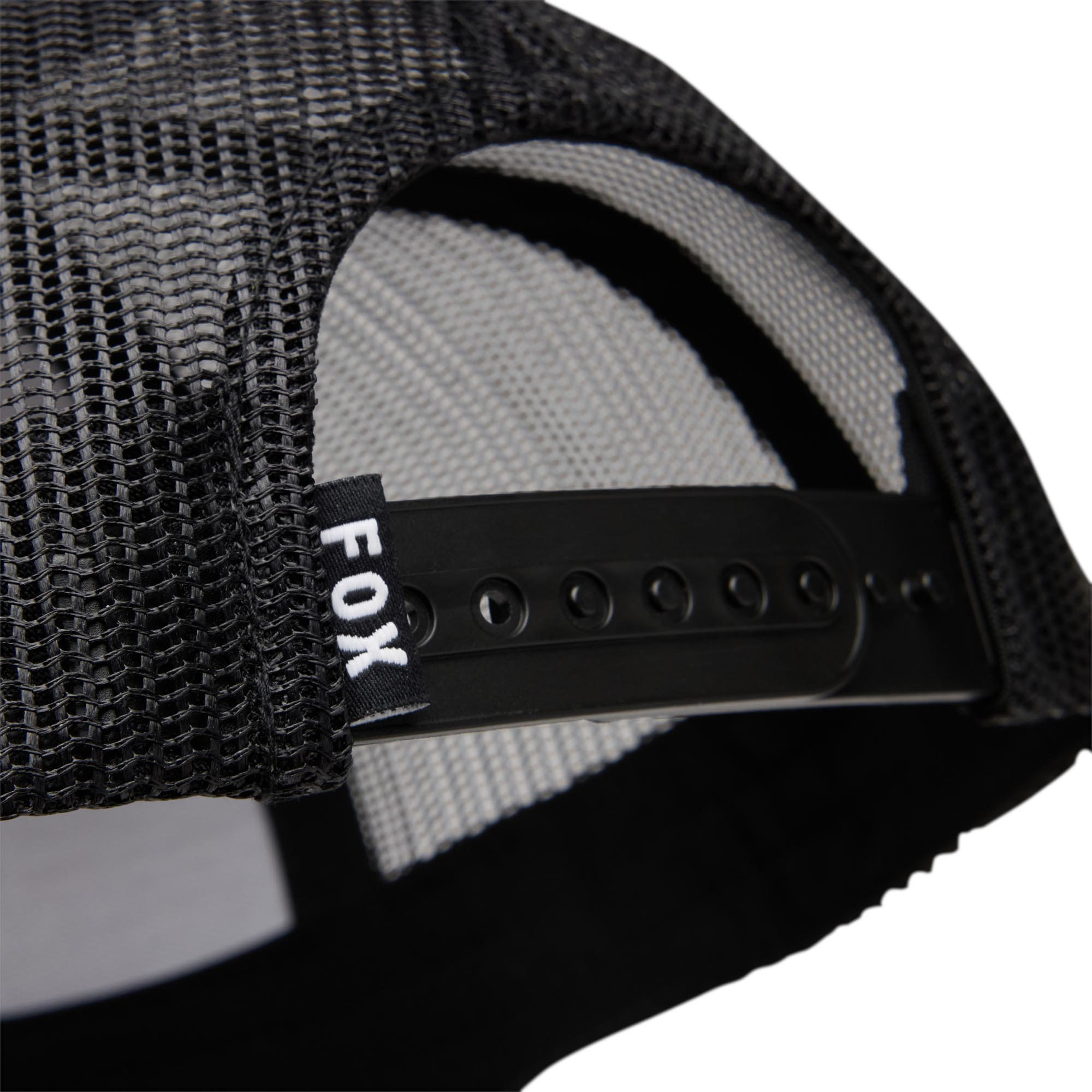 Side view of FOX Absolute Mesh Youth Snapback Cap, beige
