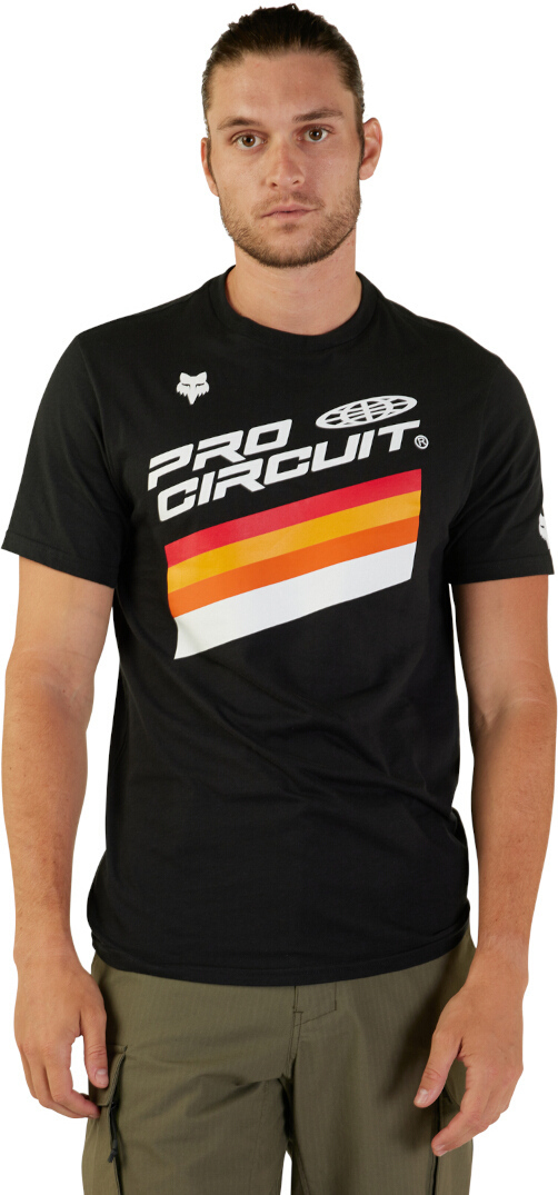Side view of FOX Pro Circuit Premium 2023 T-Shirt, black, Size S for Men