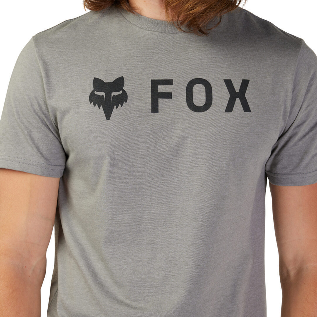 Side view of FOX Absolute Premium T-Shirt, grey, Size M for Men