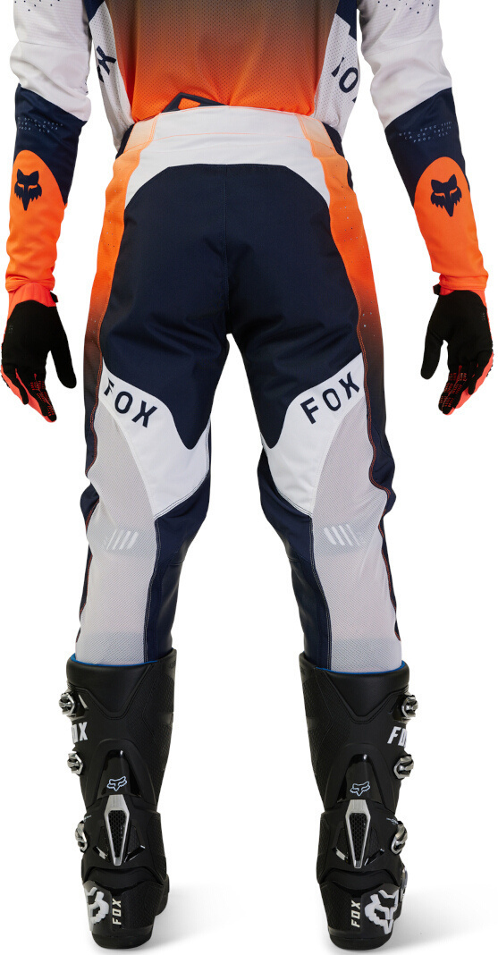 Side view of FOX 360 Revise Motocross Pants, blue-orange, Size 28 for Men