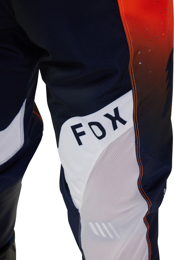 Side view of FOX 360 Revise Motocross Pants, blue-orange, Size 28 for Men