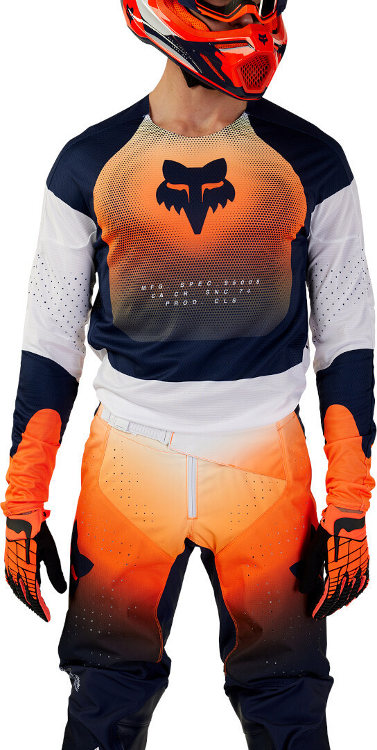 Side view of FOX 360 Revise Motocross Jersey, blue-orange, Size 2XL for Men