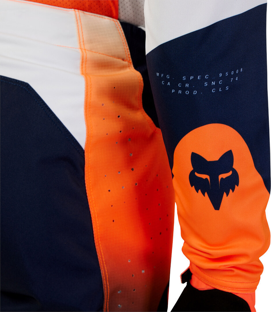 Side view of FOX 360 Revise Motocross Jersey, blue-orange, Size 2XL for Men