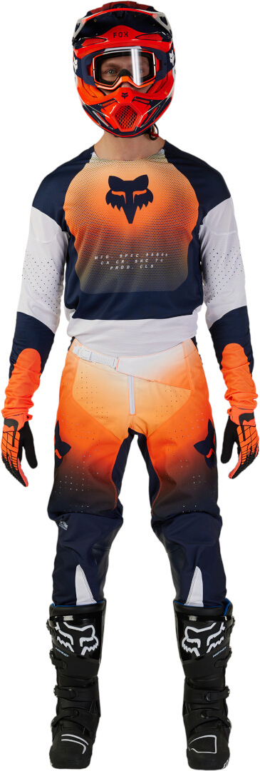 Side view of FOX 360 Revise Motocross Jersey, blue-orange, Size 2XL for Men