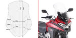 Parabrisas GIVI transparente, 555 mm de alto, 420 mm de ancho para Honda Crossrunner 800 (17-20), con ABE Parabrisas