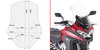 Parabrezza GIVI trasparente, altezza 555 mm, larghezza 420 mm per Honda Crossrunner 800 (17-20), con ABE Parabrezza