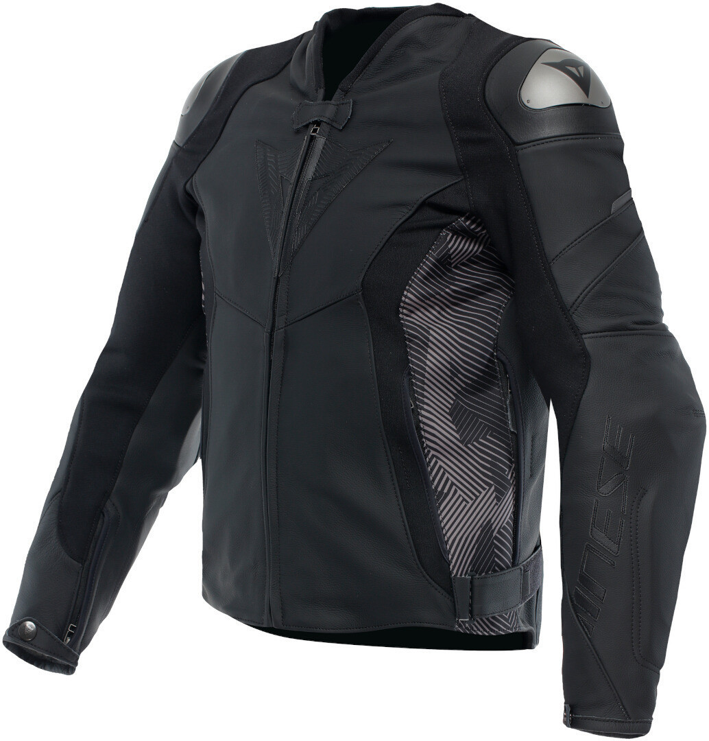 Dainese Avro 5 Мотоциклетная кожаная куртка Черный/Серый 60 