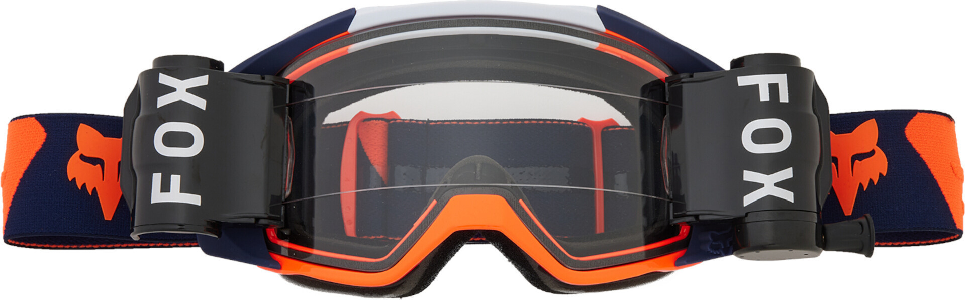 FOX Vue Roll Off Motocross Goggles, blue-orange for Men-image-503967544