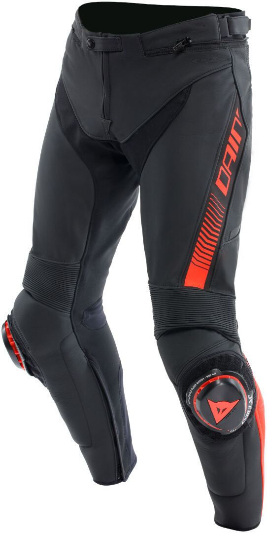 Dainese Super Speed Мотоциклетные кожаные штаны Черный/Красный 44 
