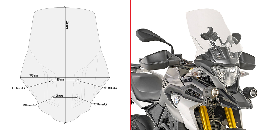 Givi Unisex Windscreen