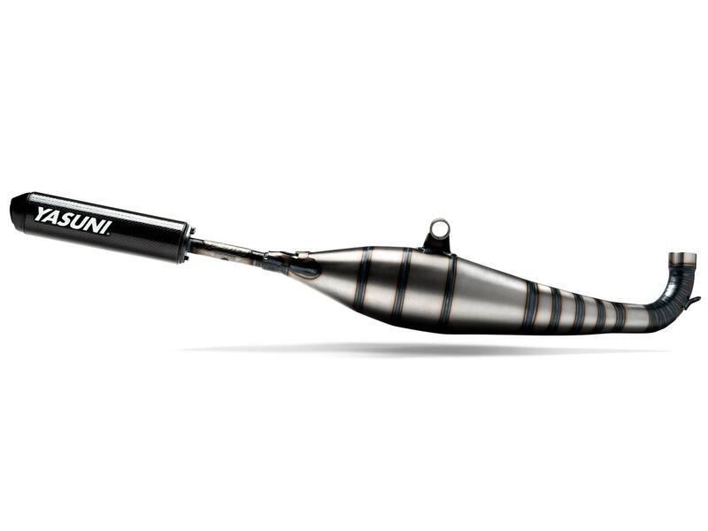 YASUNI uitlaat Carrera 40 Carbon Minarelli 90/100cc Niet goedgekeurd
