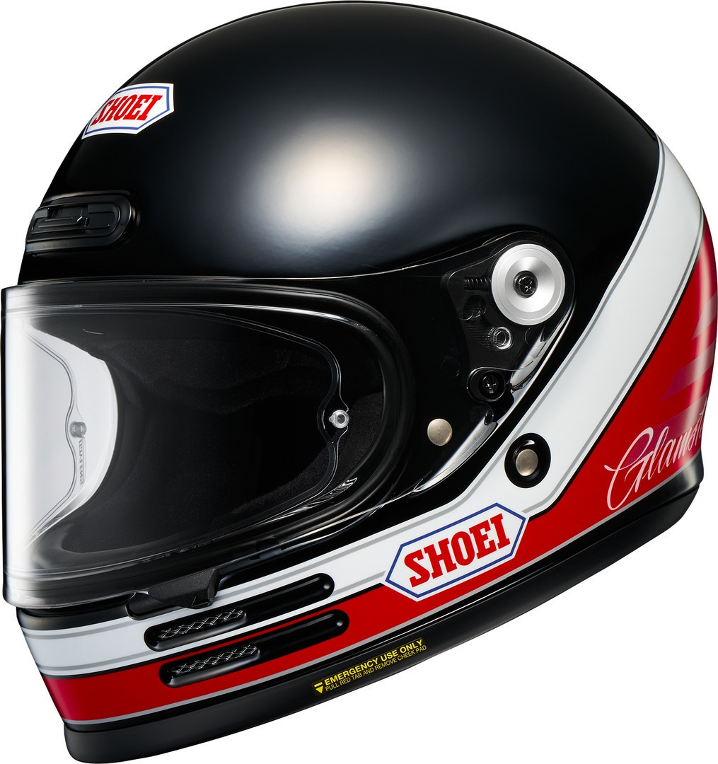 Shoei Glamster 06 Abiding Шлем Черный/Белый/Красный S (55/56) 