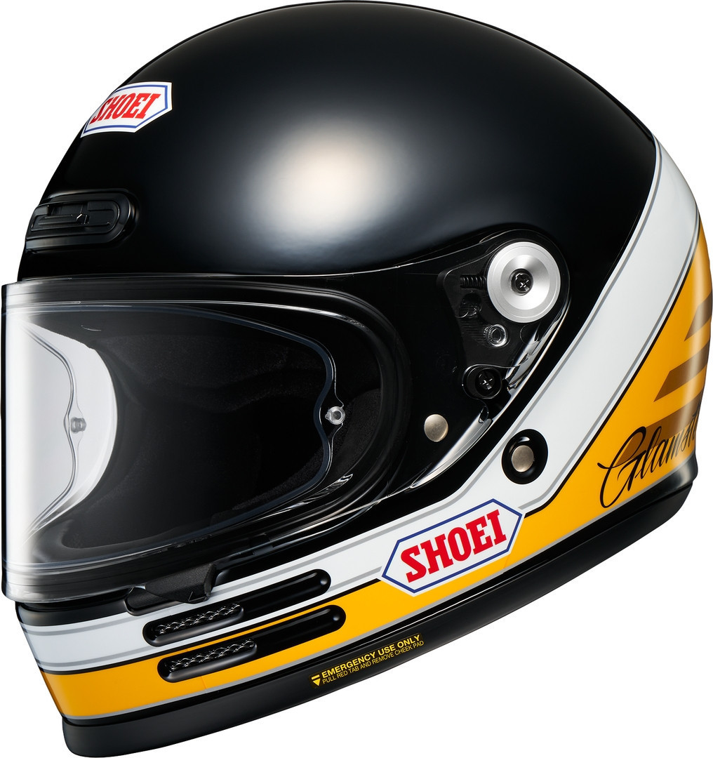 Shoei Glamster 06 Abiding Шлем Черный/Белый/Желтый XS (53/54) 