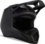 FOX V1 Matte Black 2023 Jugend Motocross Helm