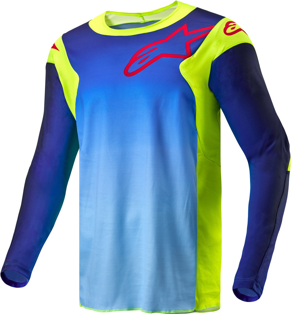 Alpinestars Racer Hoen Мотокросс Джерси Желтый/Синий XL 