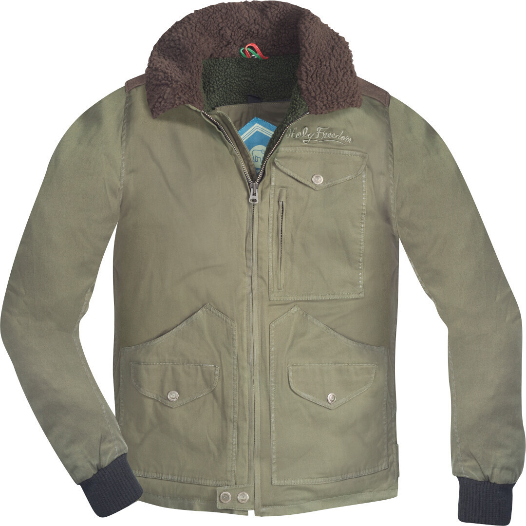 HolyFreedom Peppibor Blouson textile de moto, vert, taille 3XL pour Hommes
