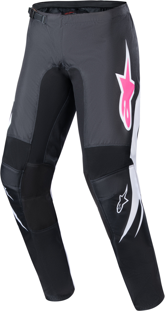 Alpinestars Women's Black White Stella Fluid Motocross Pants, Black-White, Size 28 For
