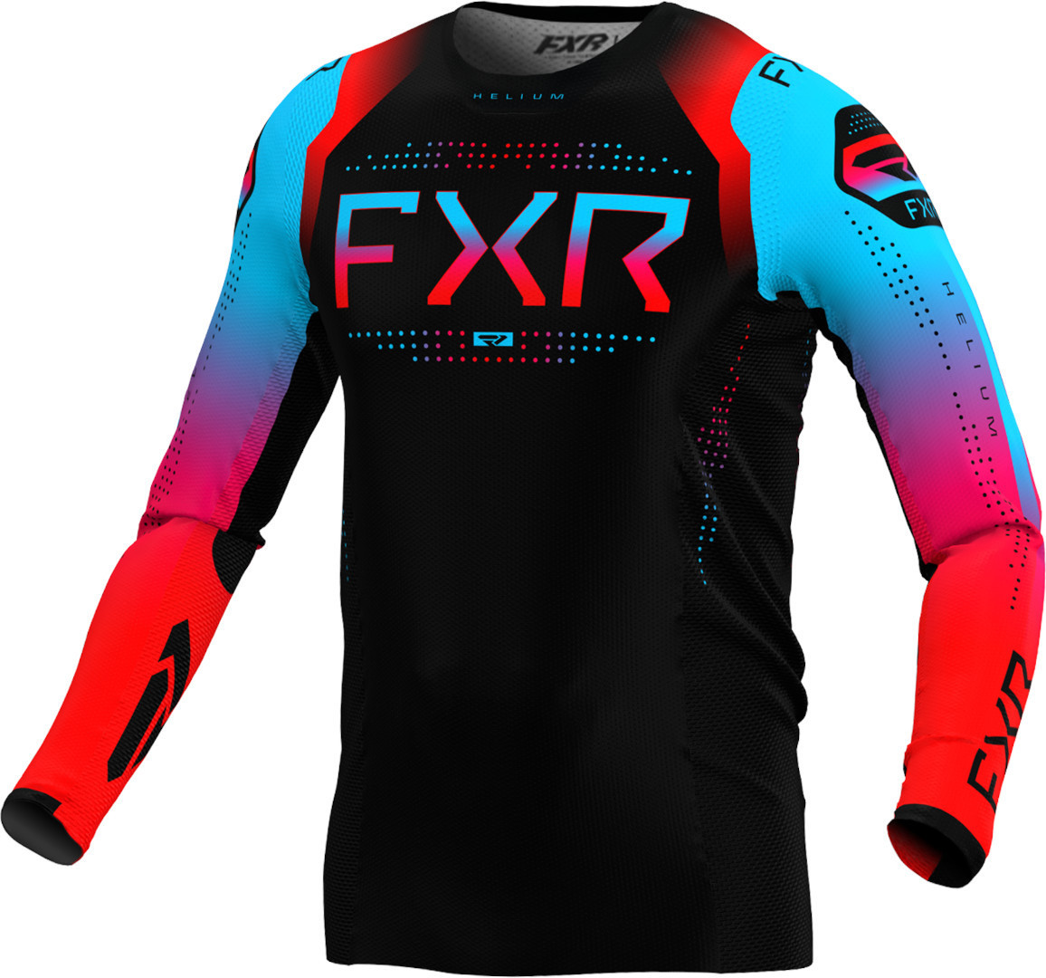 FXR Helium 2024 Мотокросс Джерси Черный/Синий/Красный XS 
