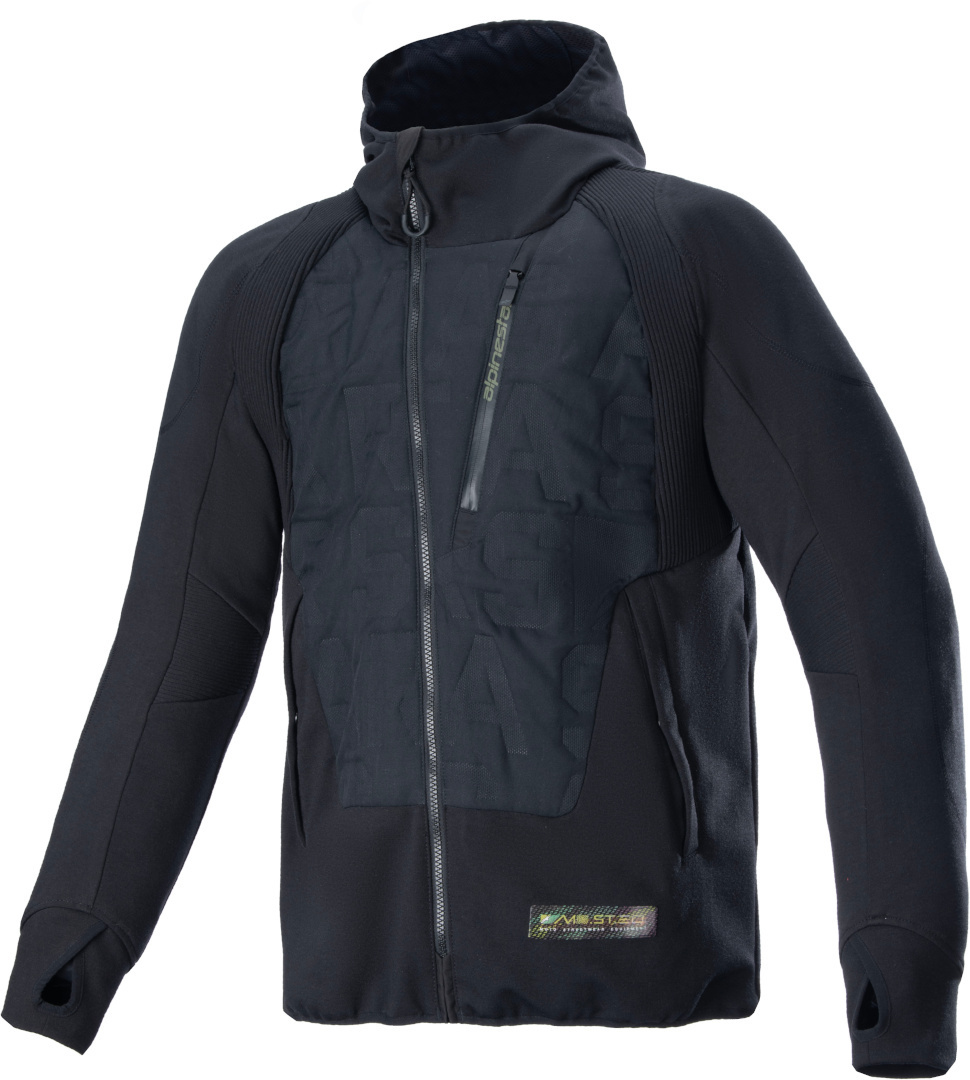 Alpinestars Men's Black Mo.st.eq Hybrid Motorcycle Textile Jacket, For Extra Large